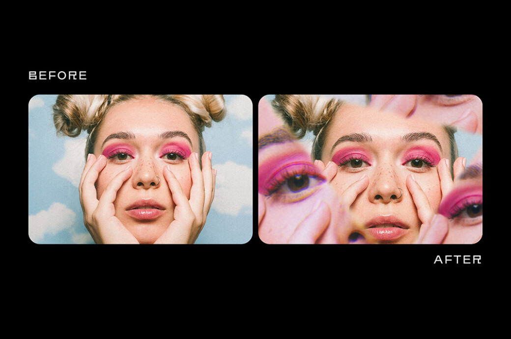 Prismatic Glass Photo Effect