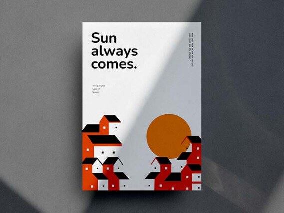 60s Minimalist Flyer / Poster Template