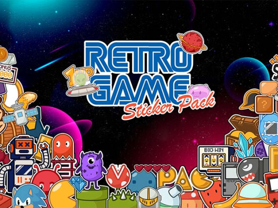 Retro Game Sticker Pack