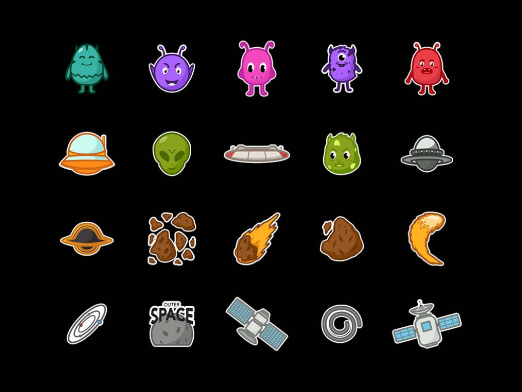 Retro Game Sticker Pack