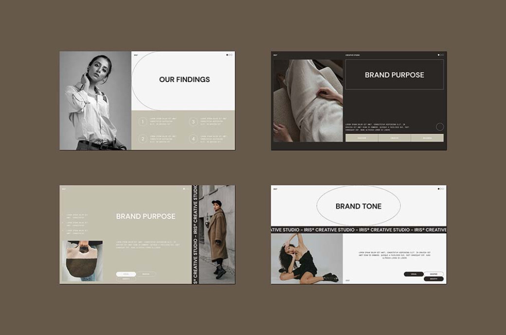 Iris Brand Strategy - PowerPoint Template