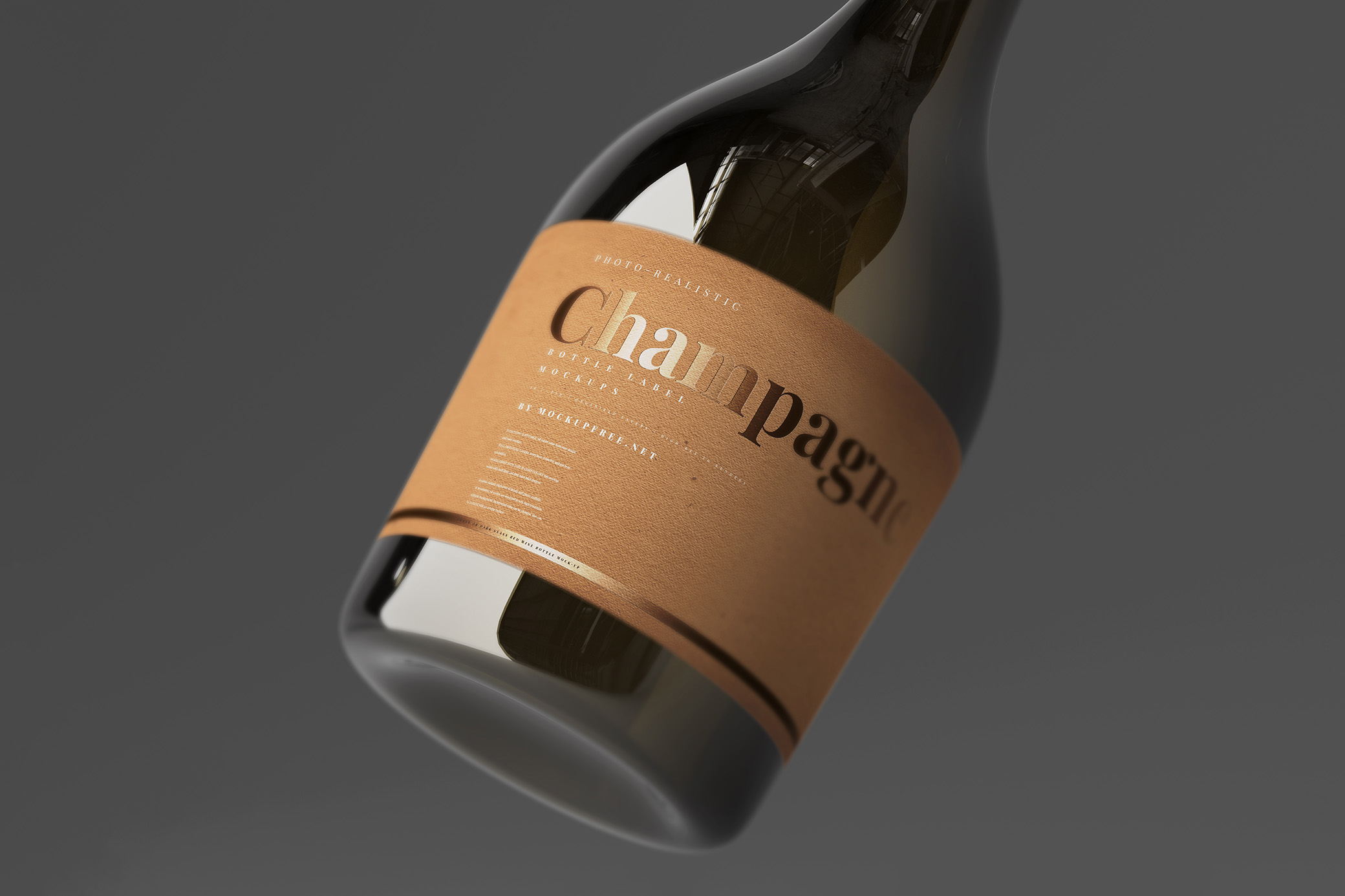 Champagne Bottle Mockup Vol.2