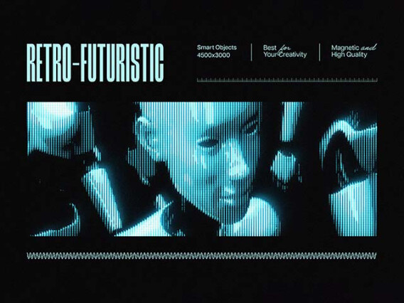 Retro-Futuristic Photo Effect