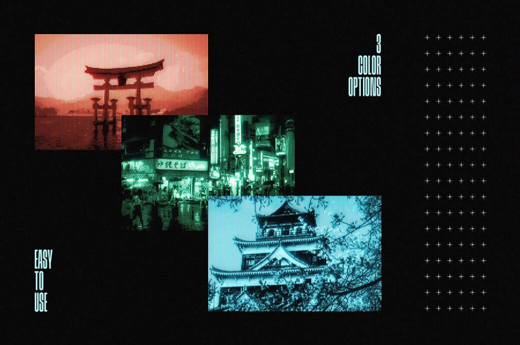 Retro-Futuristic Photo Effect