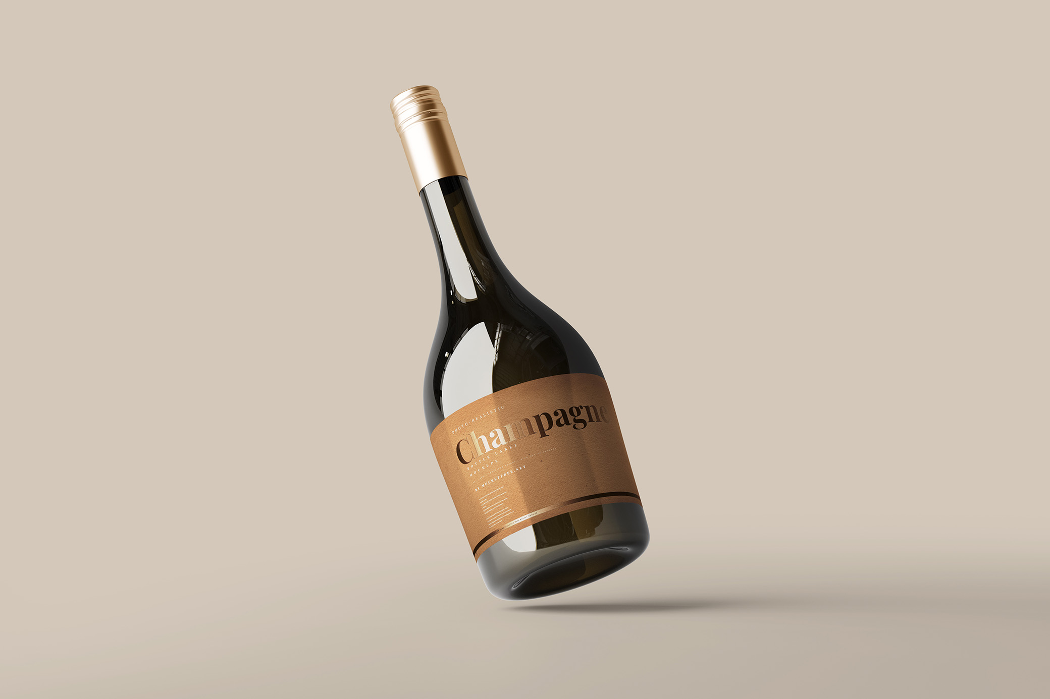 Champagne Bottle Mockup Vol.1