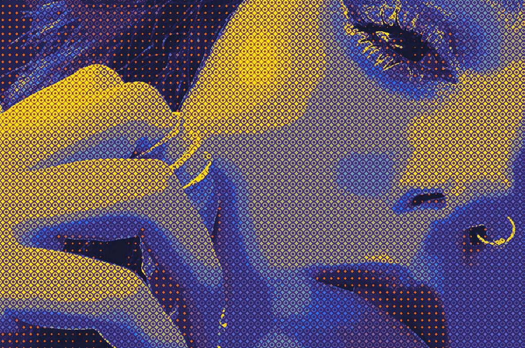 70s Acid Halftone Photo Effect