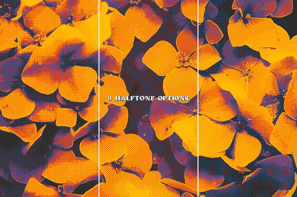 70s Acid Halftone Photo Effect