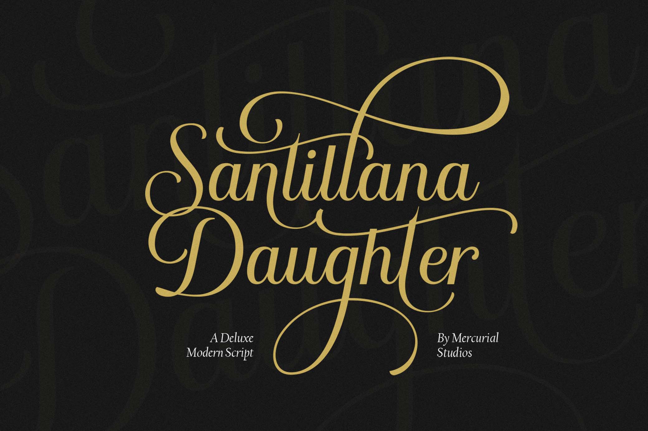 Santillana Daughter Calligraphy Font