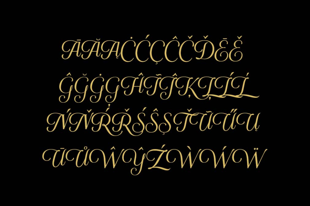 Santillana Daughter Calligraphy Font