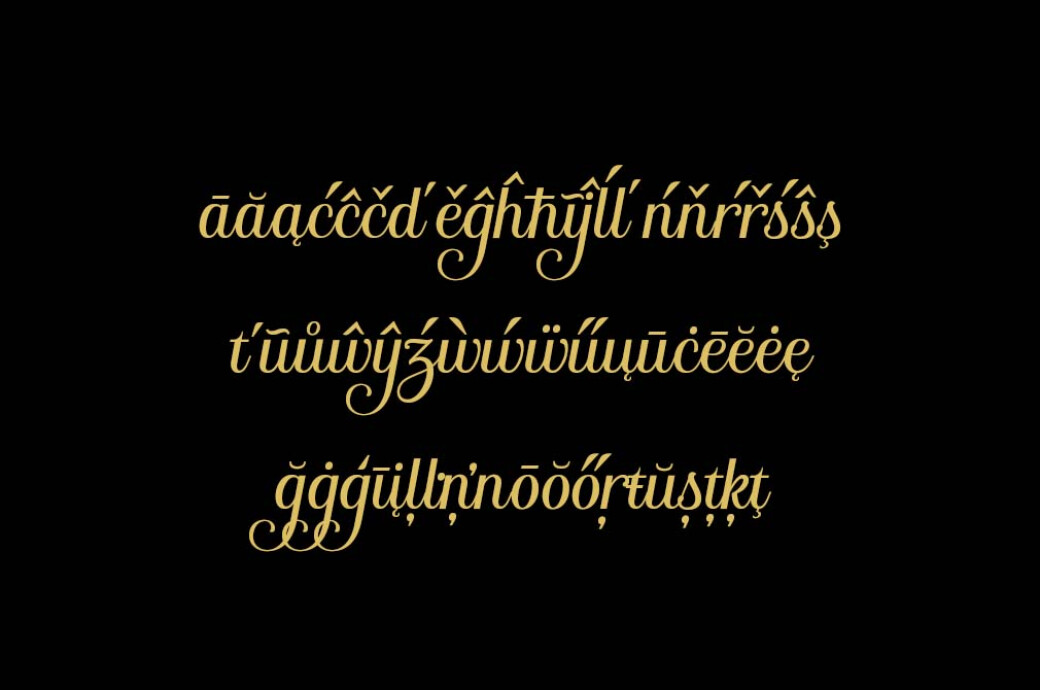 Santillana Daughter Calligraphy Font