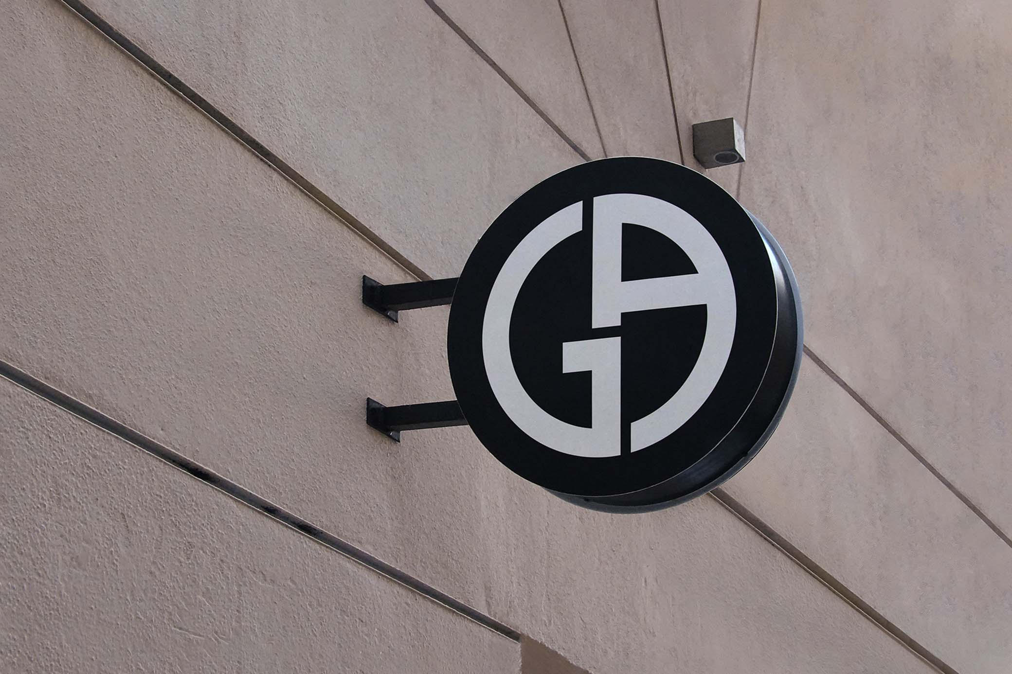 Circle Street Sign Mockup