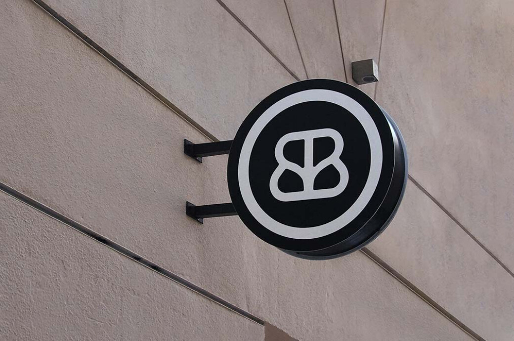 Circle Street Sign Mockup