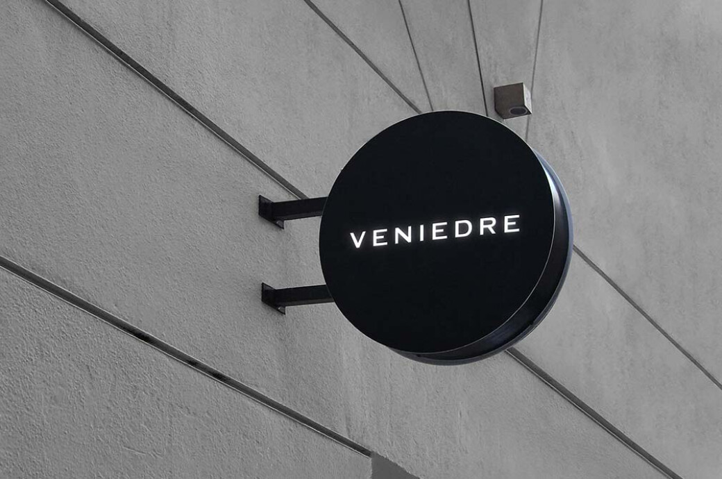 Circle Street Sign Mockup