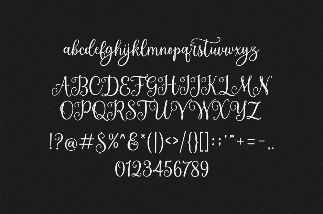 Montgova Script Font