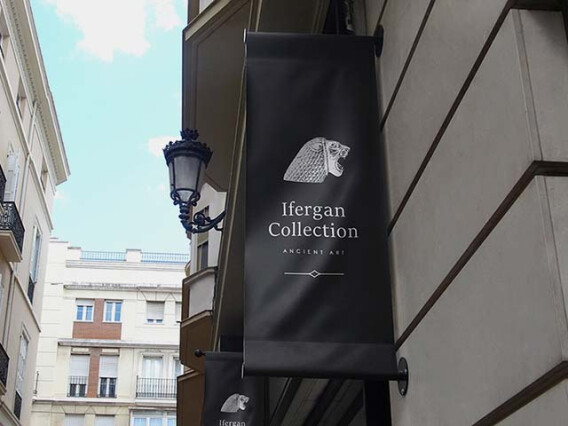 Vertical Fabric Sign Mockup