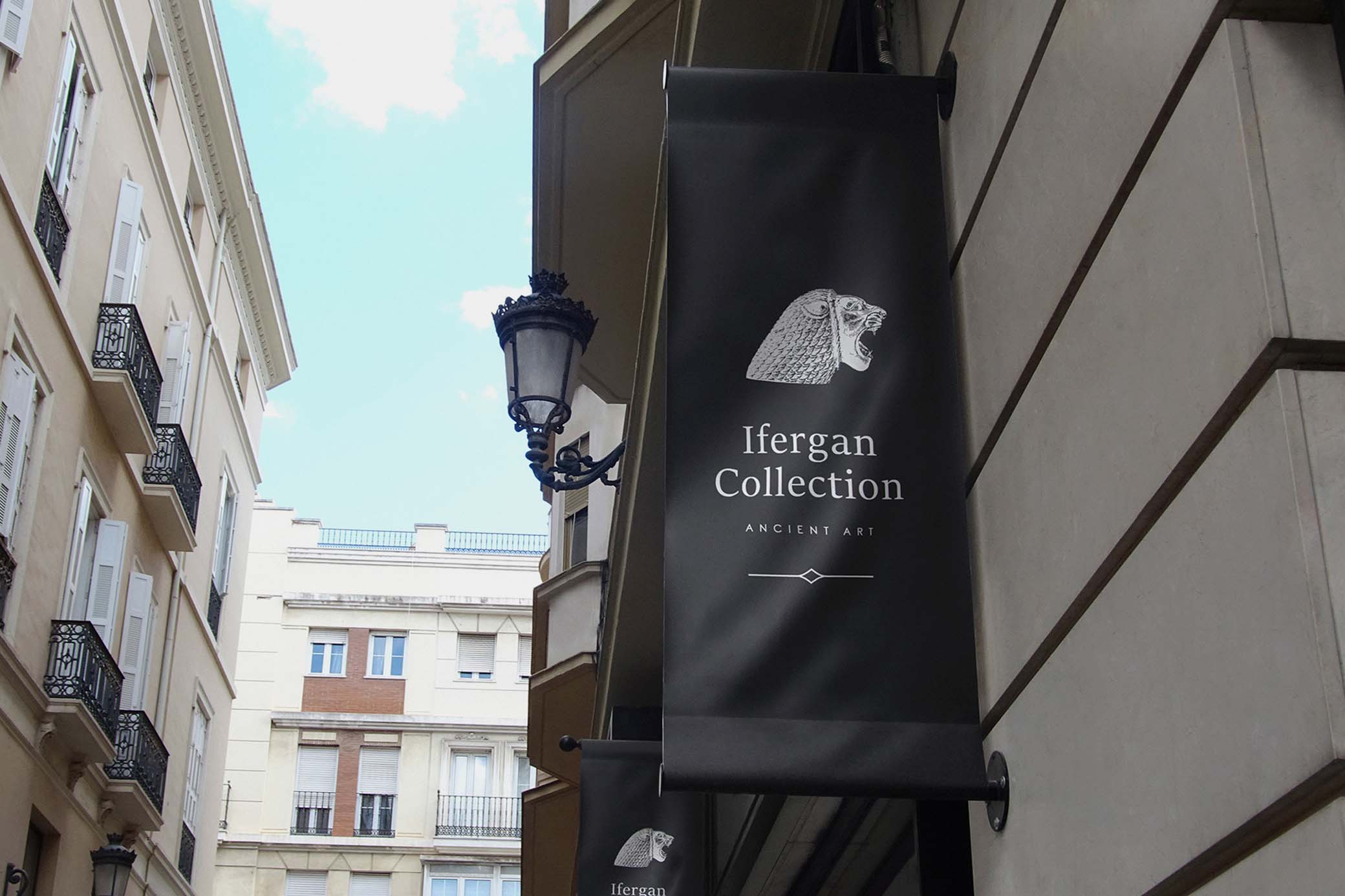 Vertical Fabric Sign Mockup