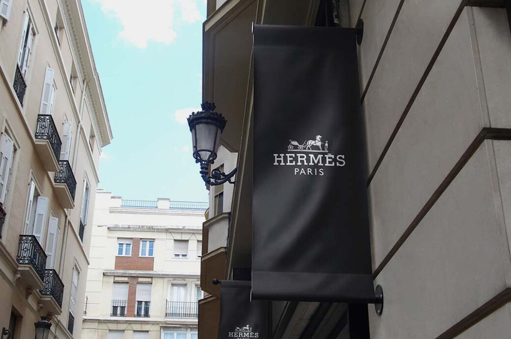 Vertical Fabric Sign Mockup