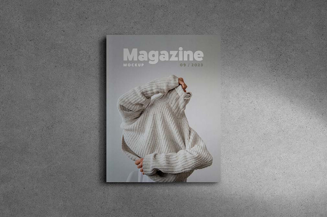Magazine Mockup US Paper Size