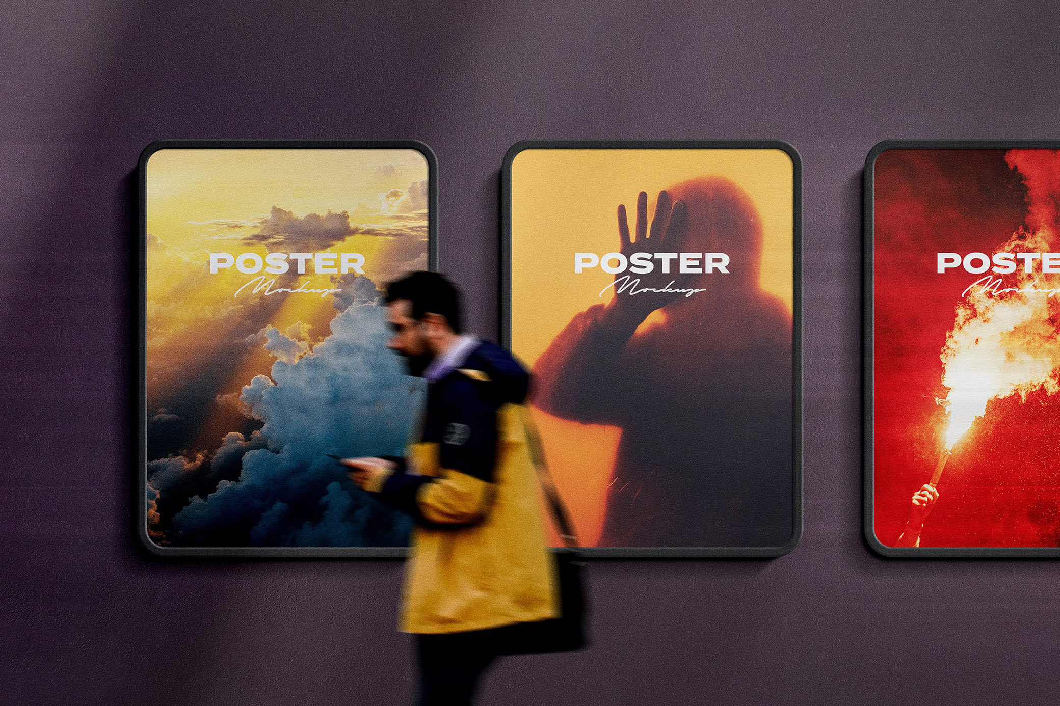 Subway Vertical Poster Mockup