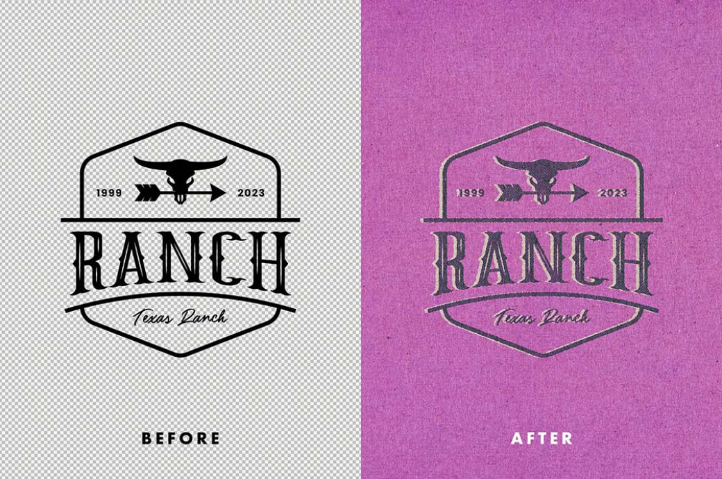 Vintage Pressed Cardboard Effect