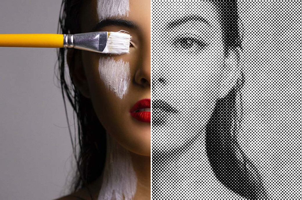 Old Halftone Photo Effect