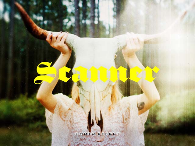Scanner Photo Effect