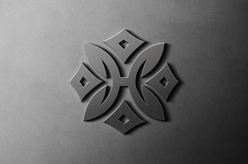 Brown Metal Sign Mockup