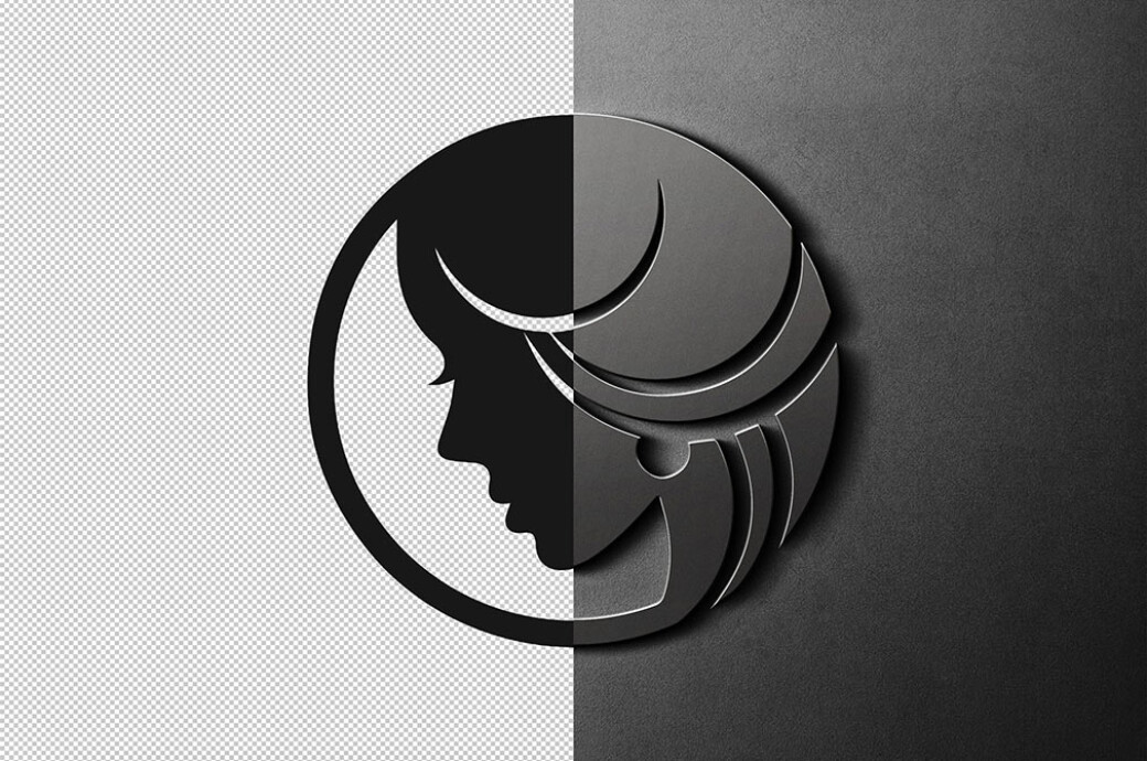 Brown Metal Sign Mockup