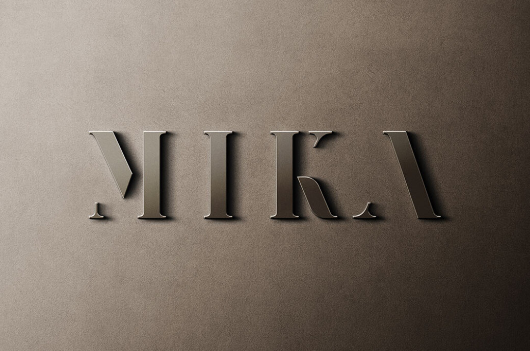 Brown Metal Sign Mockup