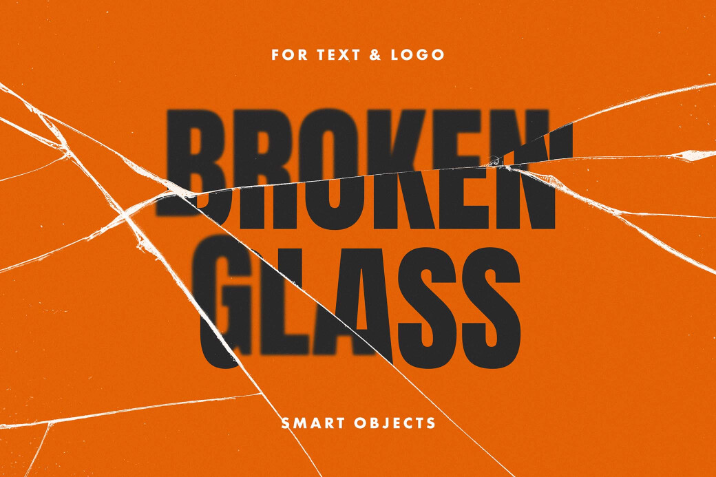 Broken Glass Text & Logo Effect