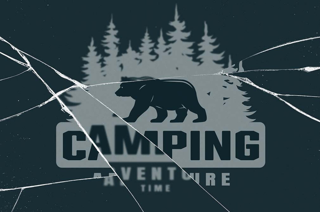 Broken Glass Text & Logo Effect