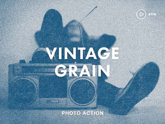 Vintage Grain Photoshop Action