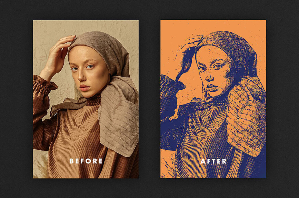 Bitmap Screen Photo Effect