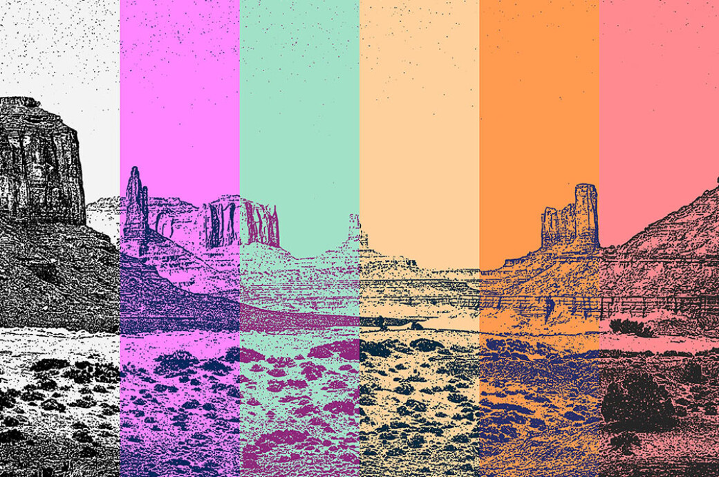 Bitmap Screen Photo Effect