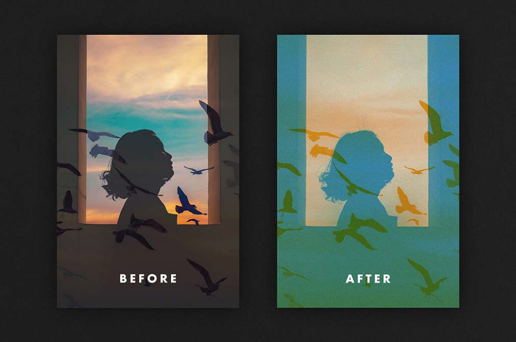Double Exposure Poster Effect