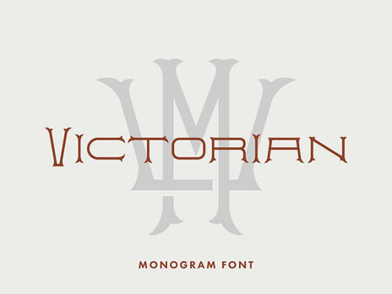 Victorian Monogram Font