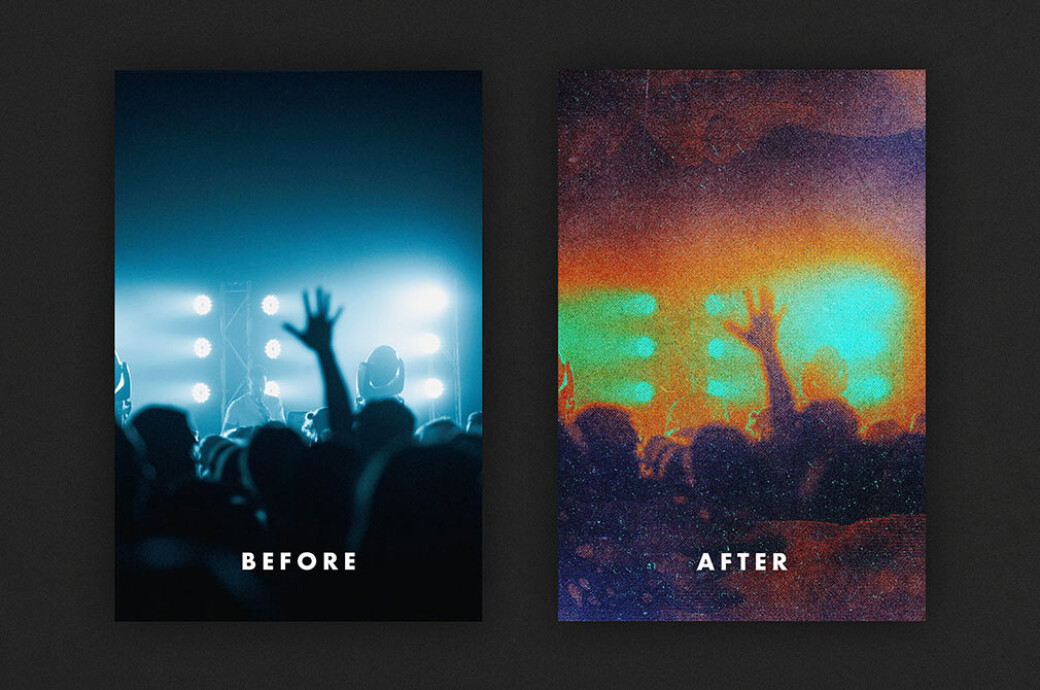 Grainy Fabric Photo Effect