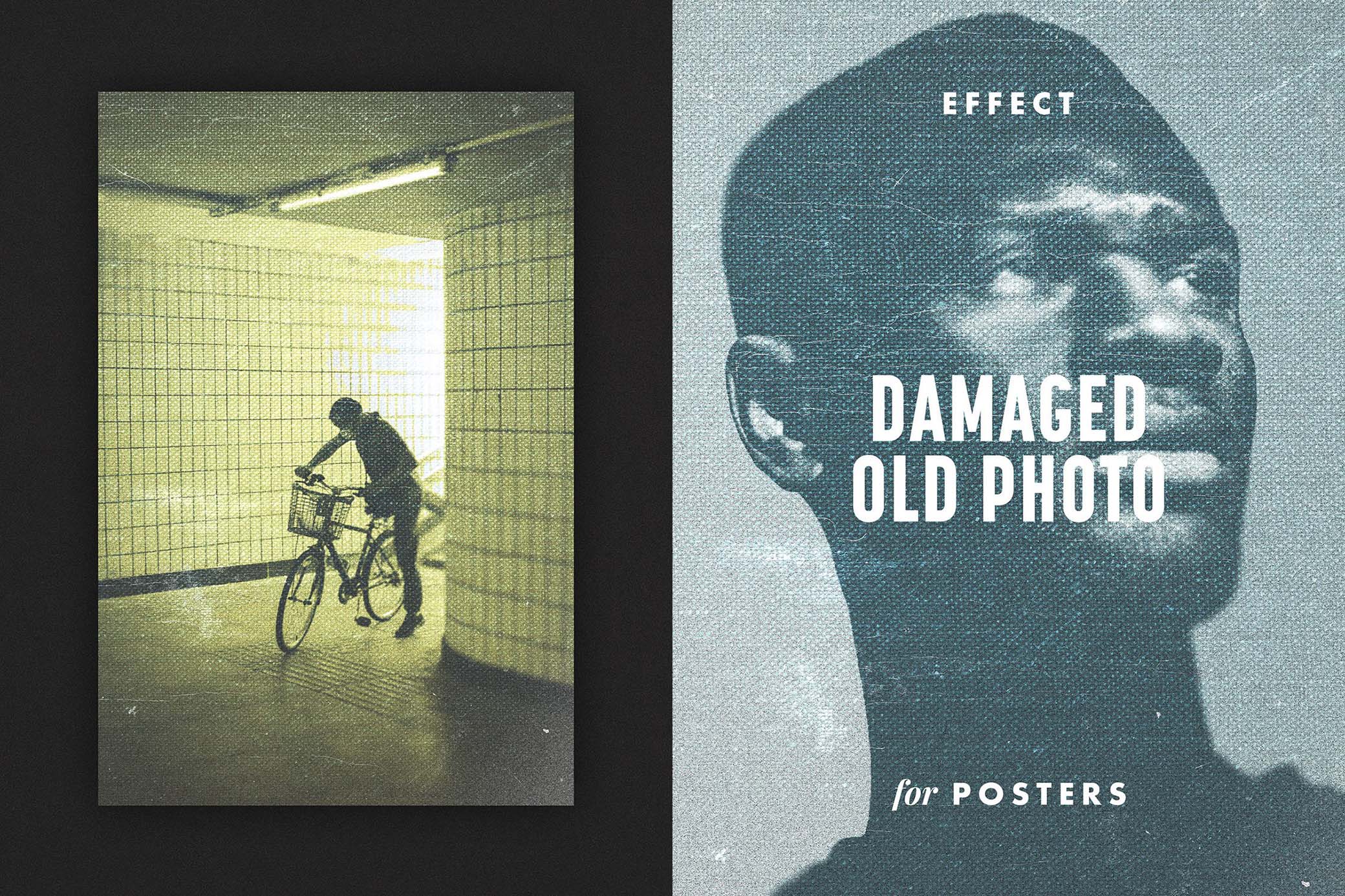 Damaged Photo Poster Effect