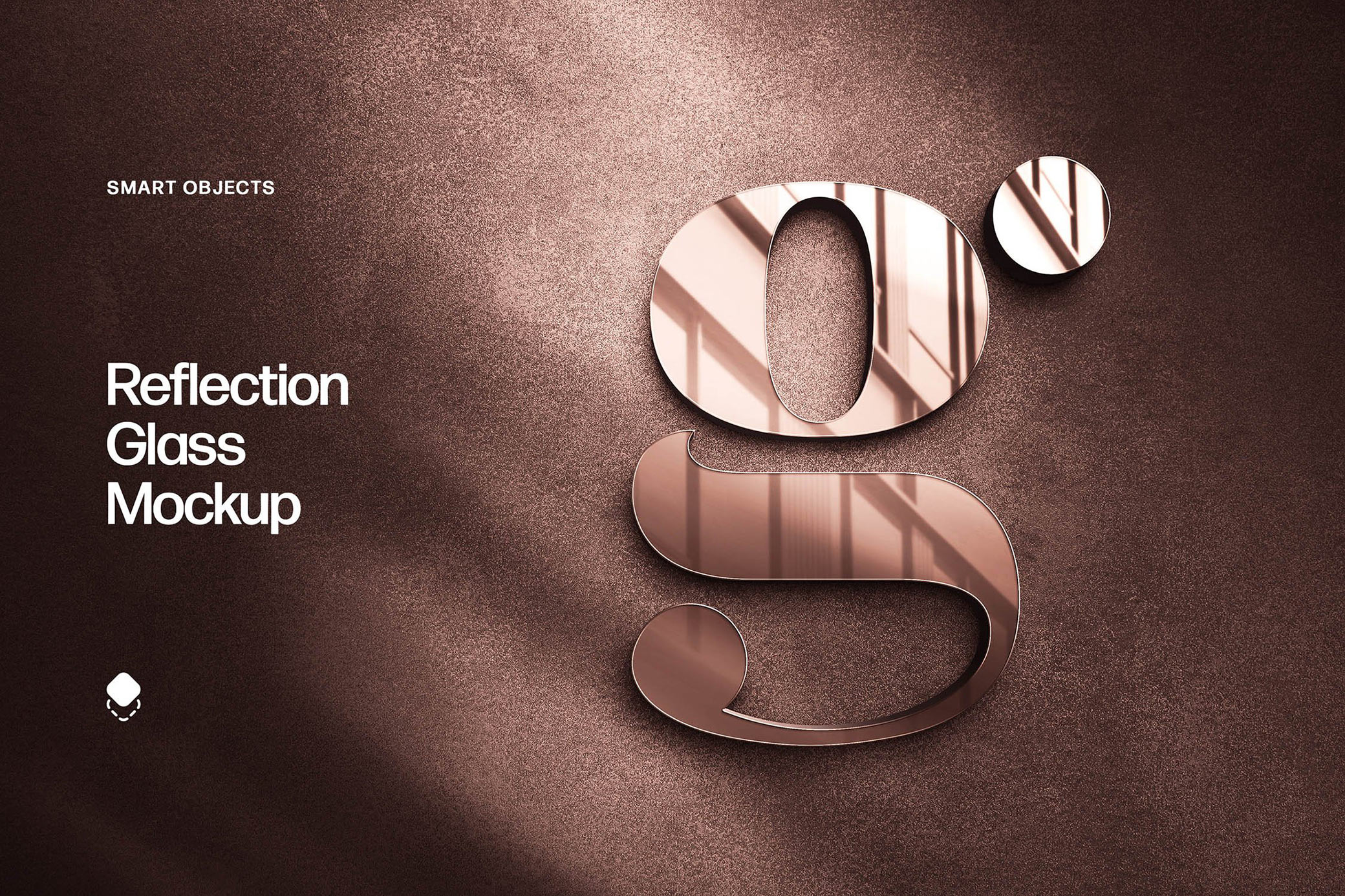 Reflection Glass Logo Mockup