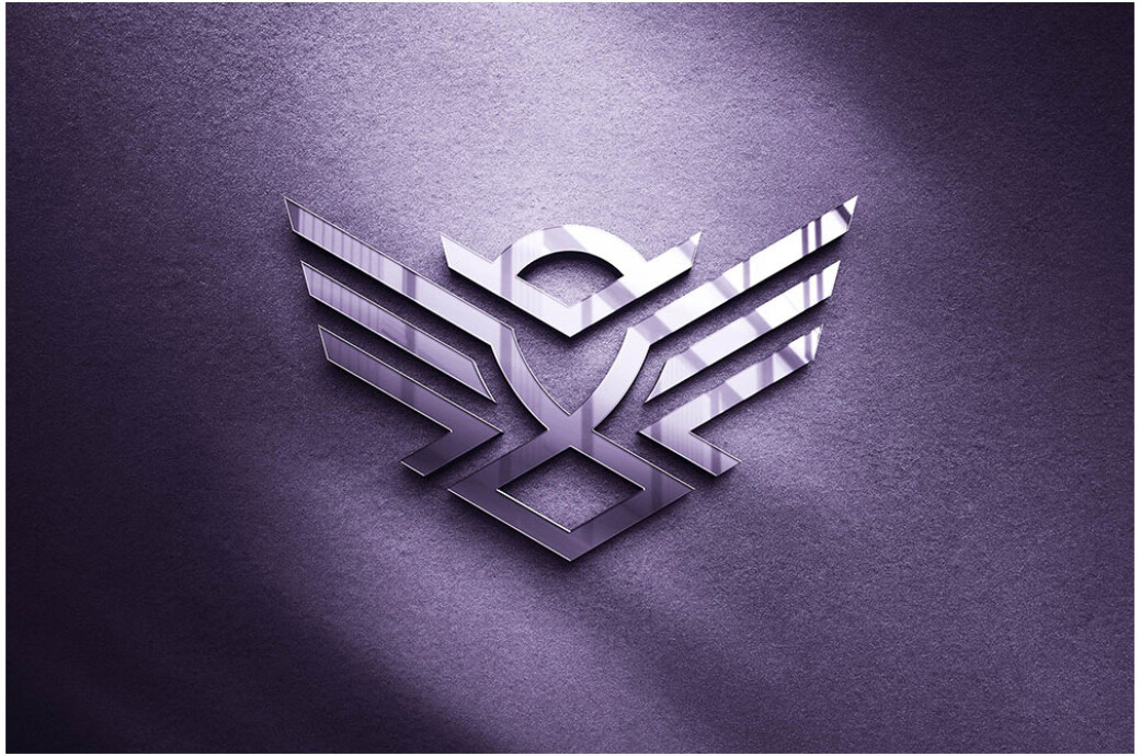 Reflection Glass Logo Mockup