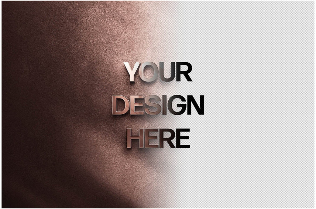 Reflection Glass Logo Mockup