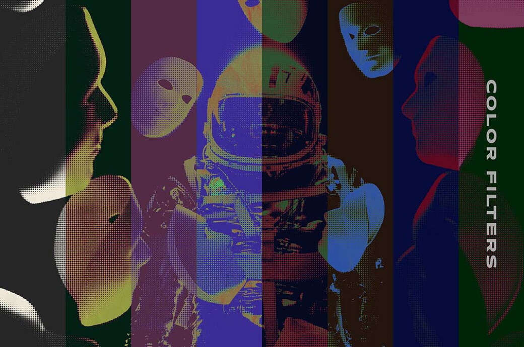 Acid Halftone Photo Effect