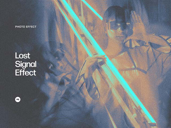 Lost Signal Photo Effect