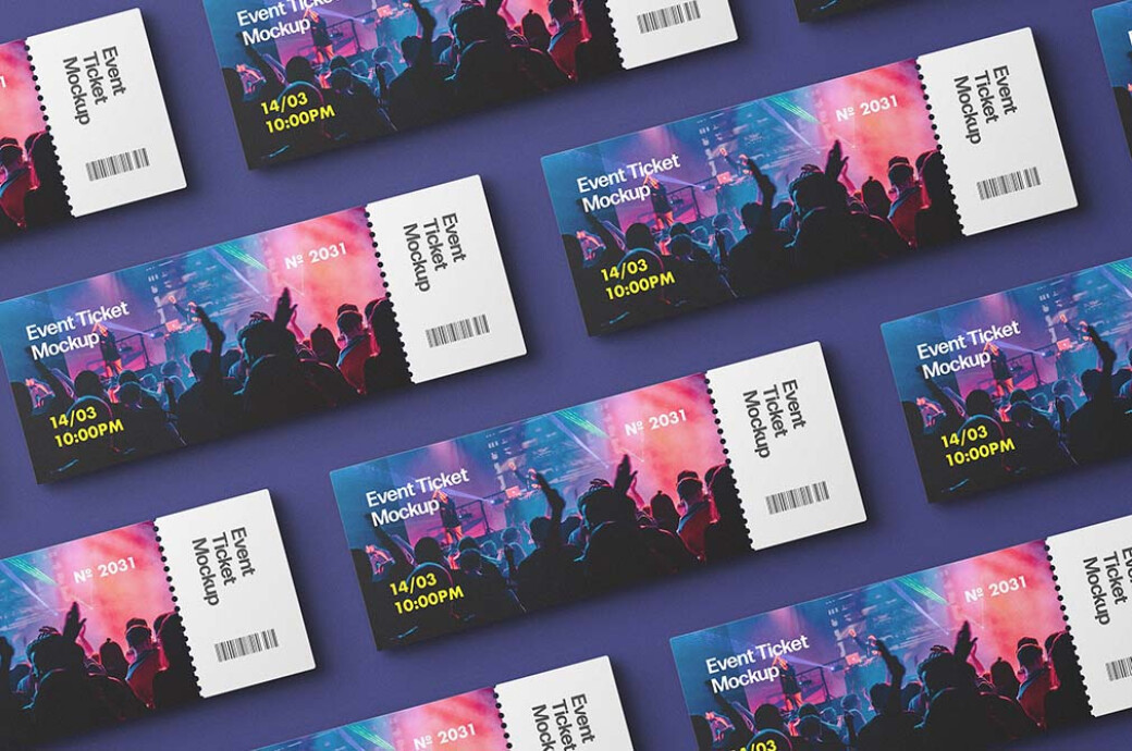 Concert Tickets Mockups