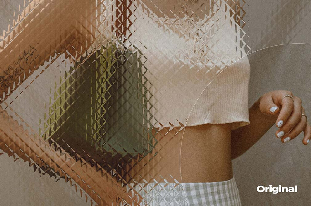 Patterned Glass Effect