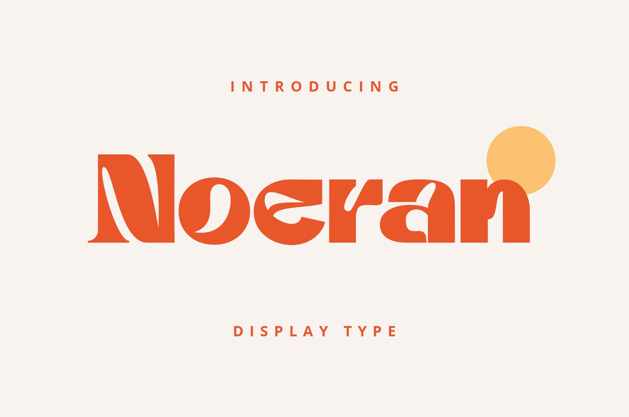 Noeran Display Font
