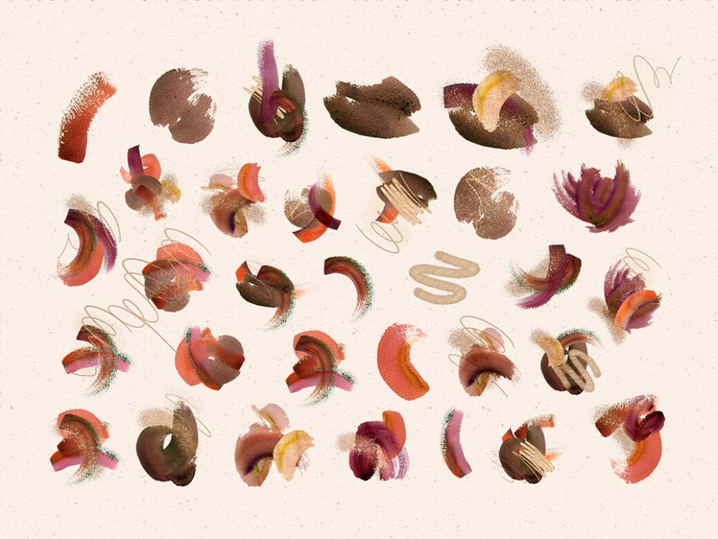 Rich Abstract Watercolors