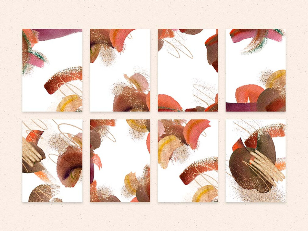 Rich Abstract Watercolors