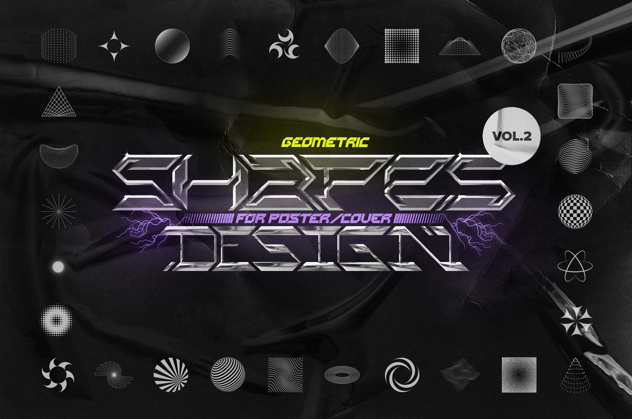 Geometric Shapes for Posters Vol.2