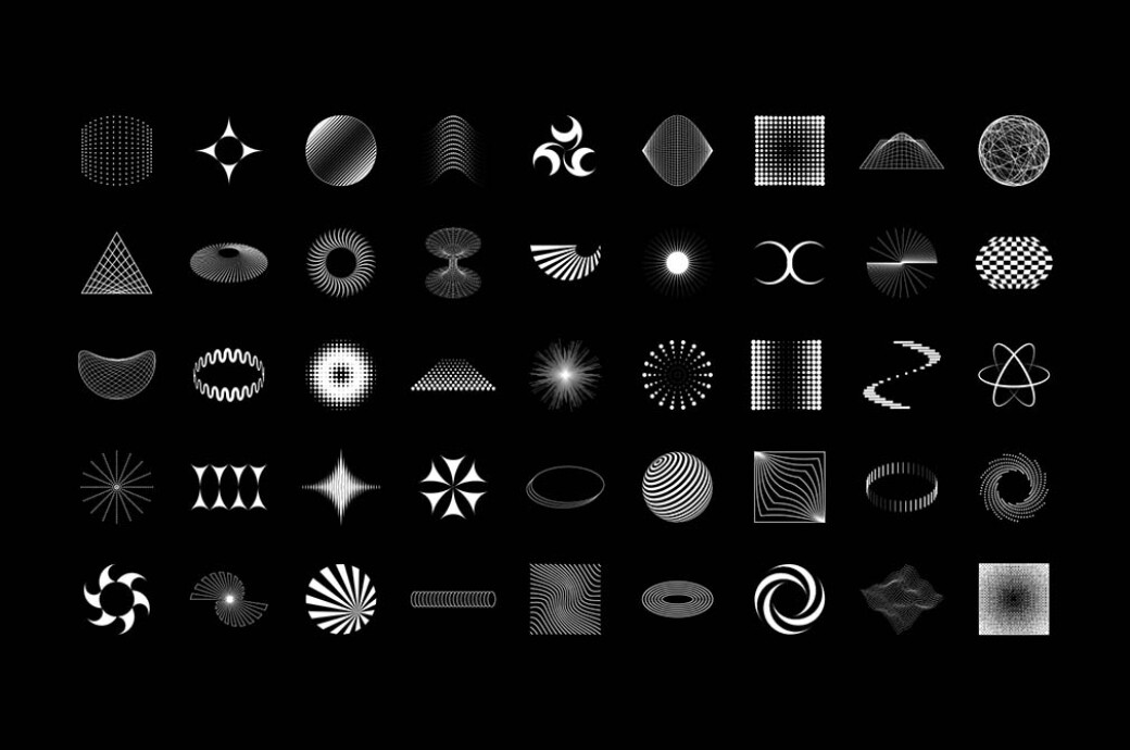 Geometric Shapes for Posters Vol.2